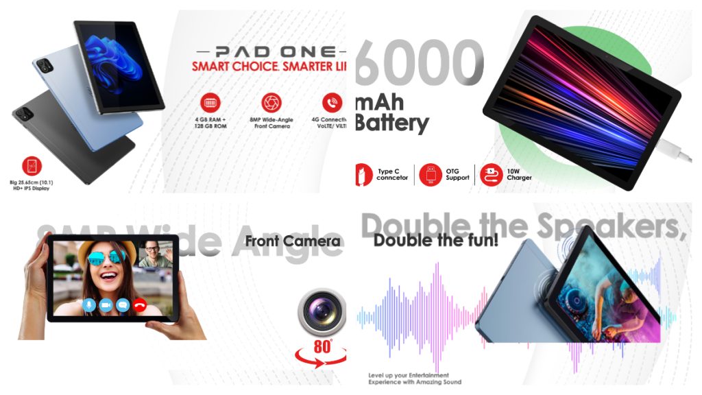 Itel Pad One Launched Affordable Tablet With 10.1Inch Screen, Octa