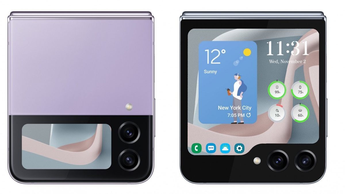 Samsung Galaxy Z Flip 5 Renders Reveal a Large 3.4-Inch Cover Display Samsung Galaxy Z Flip 5 Renders Reveal a Large 3.4-Inch Cover Display