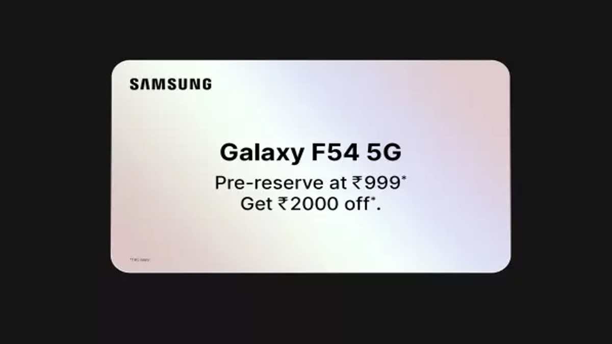 Samsung Galaxy F54 5G pre-reserve pass available on Flipkart