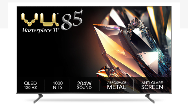 Vu Masterpiece QLED TV announced in 85-inch, 98-inch sizes