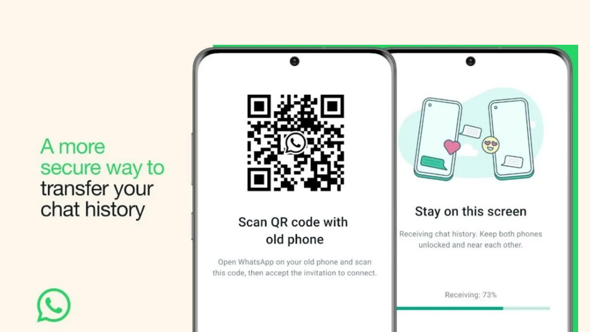 WhatsApp Introduces QR Code Chat Transfer for Mobiles