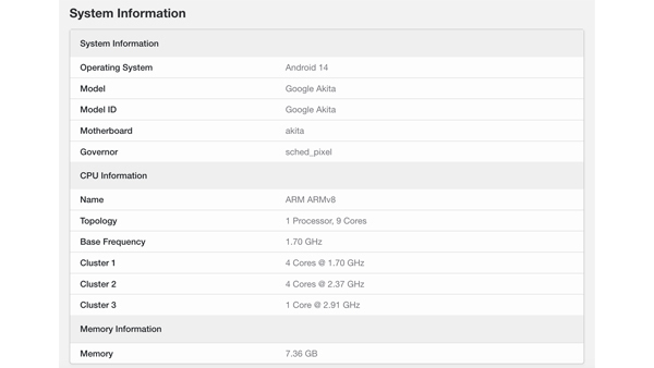 Google Pixel 8a With Tensor G3 Surfaces in Geekbench Listing