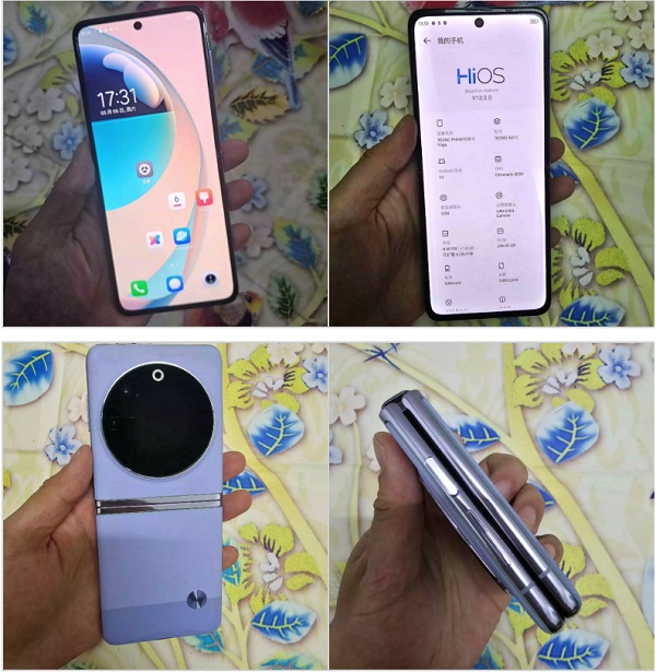 TECNO Phantom V Flip 5G Live Images Leaked With Specifications