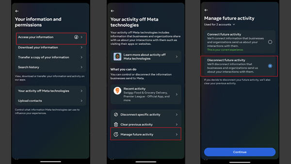 Stop Instagram from Tracking Web Activity using these Steps