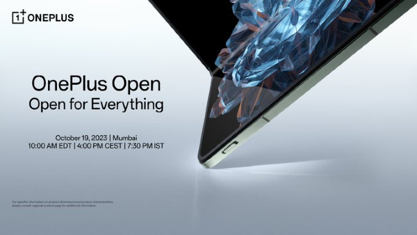OnePlus Open launching in India at 07:30 pm today