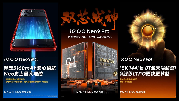 iQOO Neo 9 Series Key Specifications Confirmed