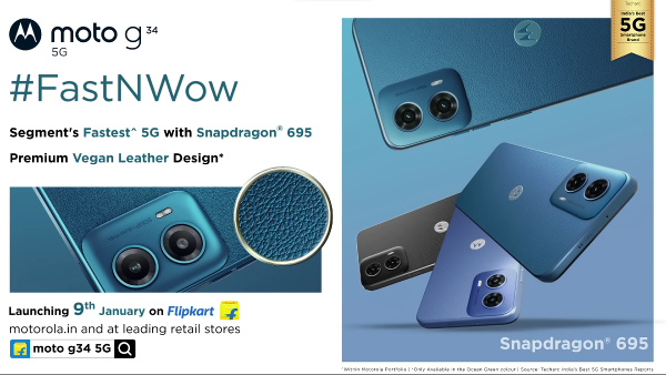 Moto G34 5G Launching in India at 12 noon Today