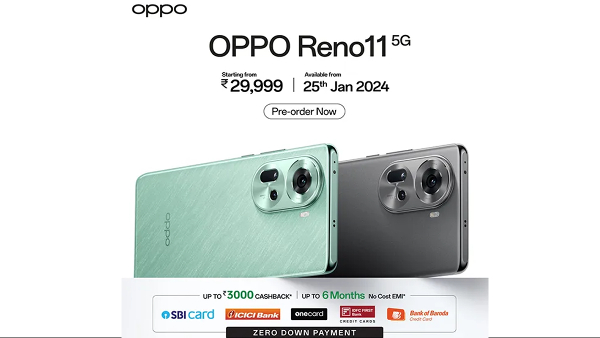 Oppo Reno 11 5G Sale in India is Live on Flipkart