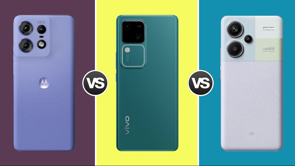 Motorola Edge 50 Pro vs Vivo V30 vs Redmi Note 13 Pro Plus