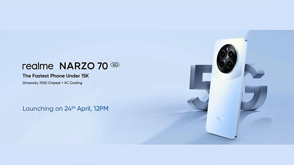 Realme Narzo 70 and Narzo 70x Set To Launch Together on April 24