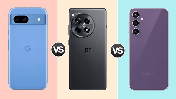 Google Pixel 8a vs OnePlus 12R vs Samsung Galaxy S23 FE