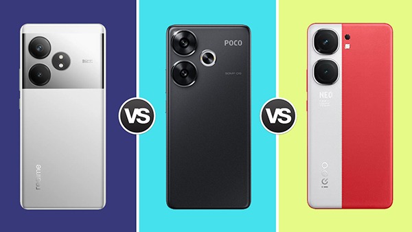 Poco F6 vs Realme GT 6T vs iQOO Neo 9 Pro: Comparison Poco F6 vs Realme GT 6T vs iQOO Neo 9 Pro: Comparison