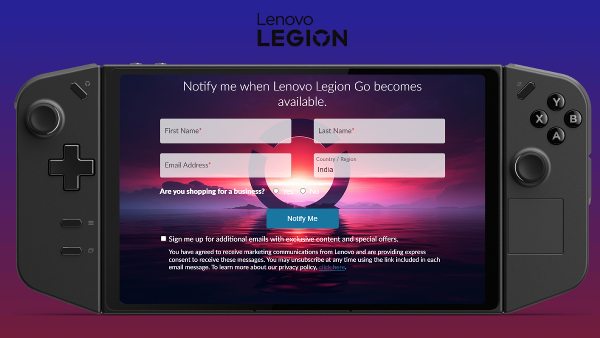 Lenovo Legion Go Launch Date in India Set for June 27