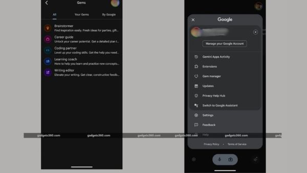 Gems Arrive on Gemini Mobile App with Fresh Interface Overhaul