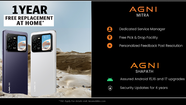 Lava Agni 3 with Dual OLED Displays, Action Button on Sale in India