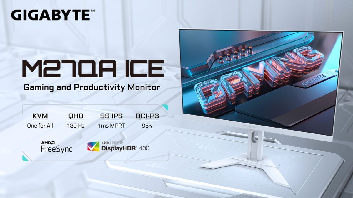 GIGABYTE ICE Gaming Monitor with QHD IPS Display, 180Hz Refresh Rate ...