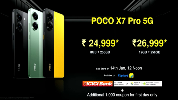 POCO X7 Pro Goes on Sale in India at 12 noon Today via Flipkart