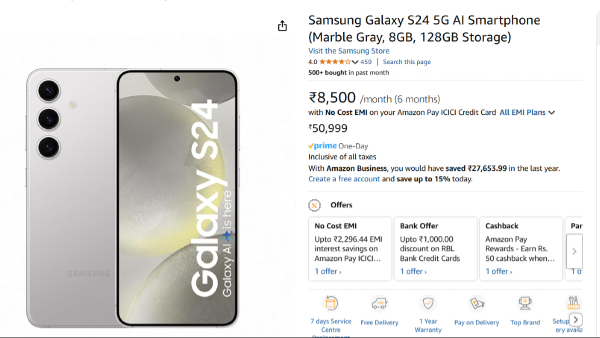 Samsung Galaxy S24 Gets Massive Discount of Amazon