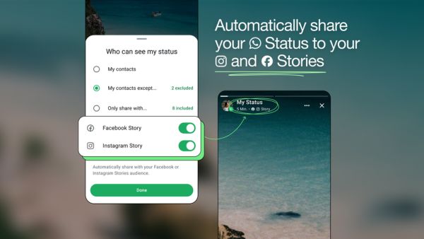Meta Will Let You Share WhatsApp Statuses to Instagram and Facebook