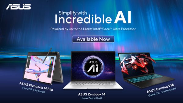 ASUS Unveils AI Laptop Lineup With Vivobook 14 Flip and Gaming V16