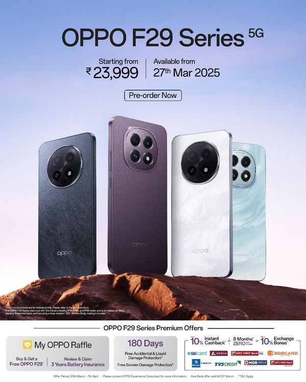 OPPO F29 Series Launched in India With Military-Grade Durability