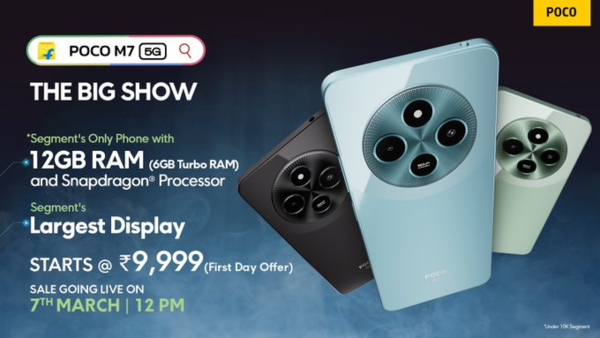 POCO M7 5G Goes on Sale in India Today via Flipkart