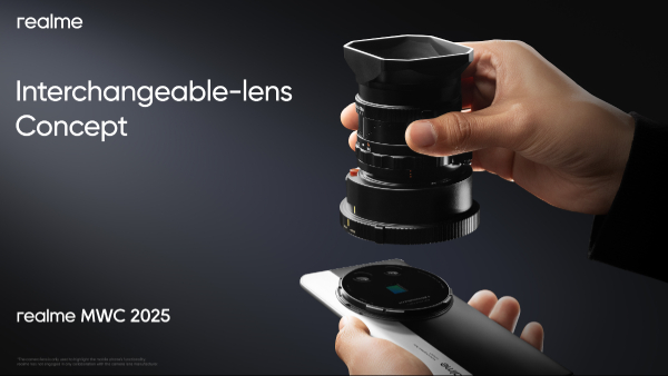 Realme Interchangeable-Lens Concept Showcased at MWC 2025 