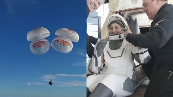 Williams and Wilmore Return from Space Mission