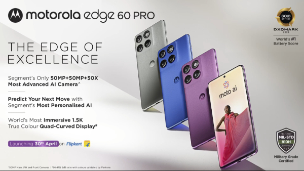 Motorola Edge 60 Pro Launching in India Today via Flipkart