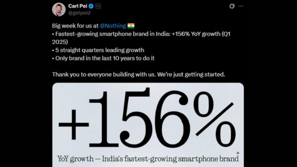 Report: Nothing Tops Smartphone Growth in India With 156% YoY Surge