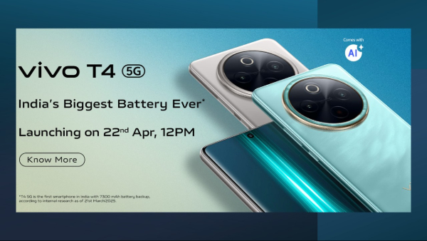Vivo T4 5G Launch in India Set for April 22 via Flipkart 