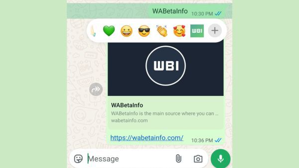WhatsApp Could Soon Let You React to Messages with Stickers