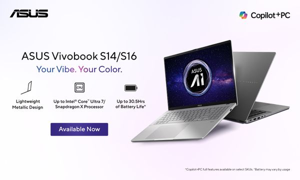 ASUS Expands Vivobook S Lineup in India With Four AI-Powered Laptops