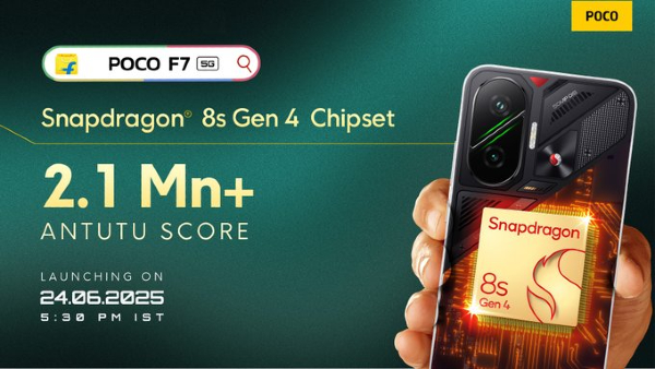 Poco F7 with Snapdragon 8s Gen 4 SoC Launching in India Today