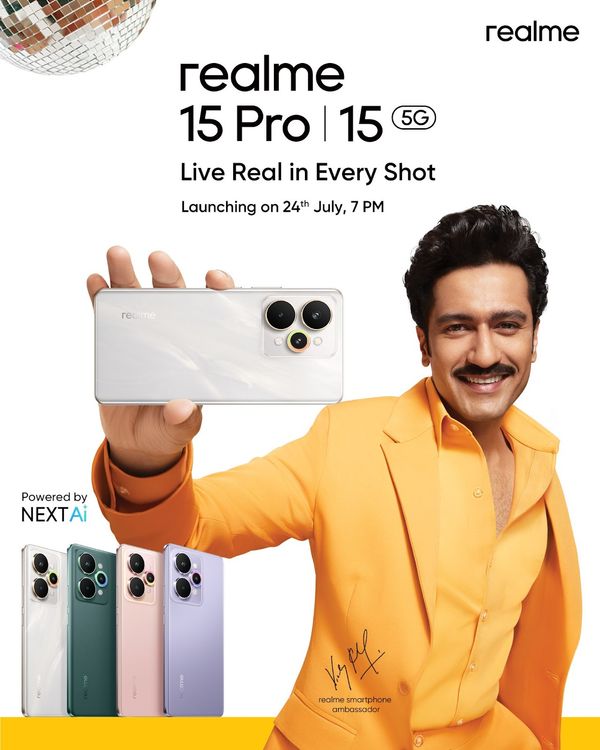 realme 15 Series to Launch in India on July 24 realme 15 Series to Launch in India on July 24