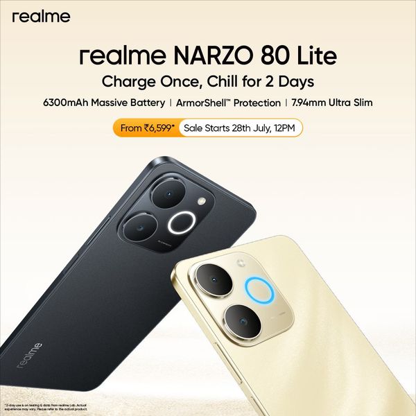 realme NARZO 80 Lite 4G Launched in India: Check Price, Specifications