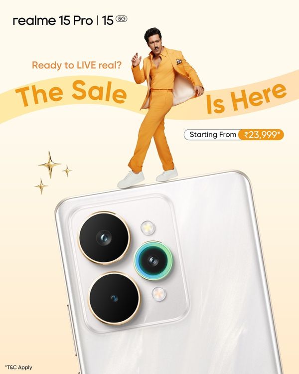 realme 15 Series Now Available for Purchase in India via Flipkart