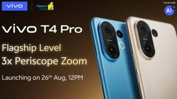 Vivo T4 Pro 5G Set to Launch in India on August 26