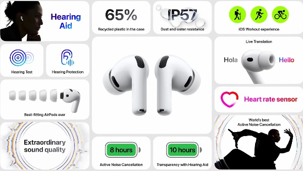 AirPods Pro 3 with Live Translation and Workout Buddy Launched 