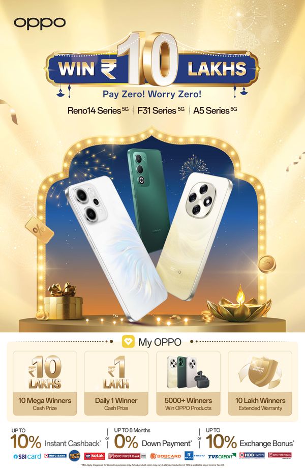 OPPO Festive Sale 2025: Deals on Smartphones, Tablets, and Earbuds