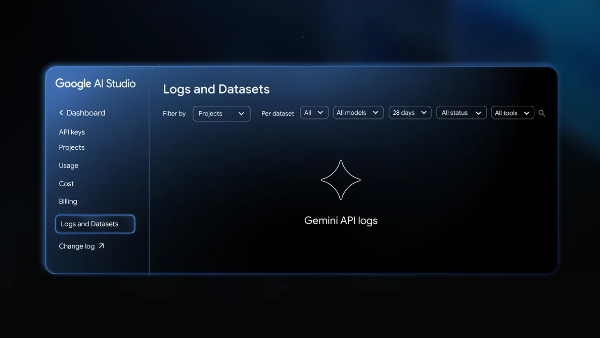 Google AI Studio Introduces Logs and Datasets Feature