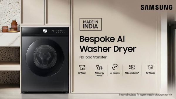 Samsung Starts Manufacturing Bespoke AI Washer Dryer in India Under