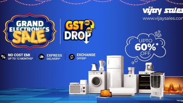 Vijay Sales Launches Grand Electronics Sale With Up to 60% Off
