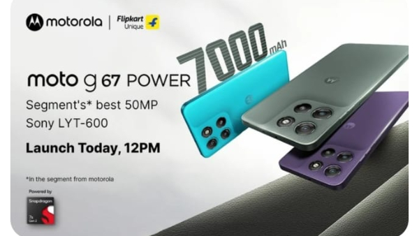 Moto G67 Power India Launch at 12 noon Today Moto G67 Power India Launch at 12 noon Today