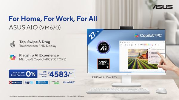 ASUS Launches VM670KA, Its First Copilot+ All-in-One PC in India