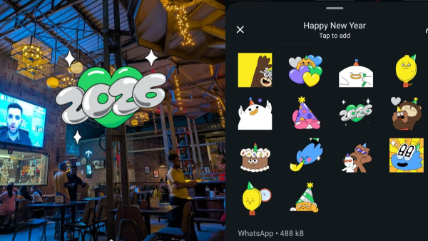 WhatsApp Launches 'Happy New Year 2026' Sticker Pack