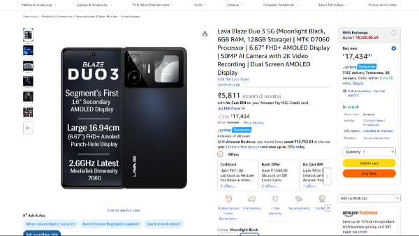 Lava Blaze Duo 3 5G Launched in India: Check Price & Specifications
