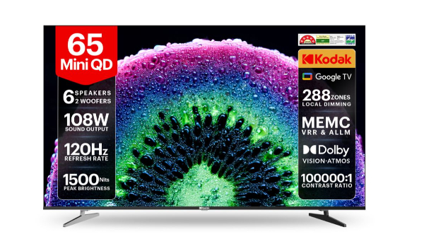 Kodak Enters Mini LED Segment in India With 65-inch 4K TV