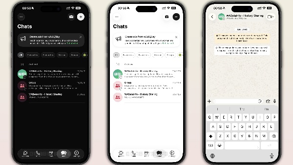 WhatsApp Business App Receiving Liquid Glass Design Update