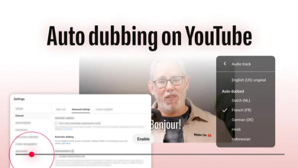 YouTube Expands Auto Dubbing to 27 Languages
